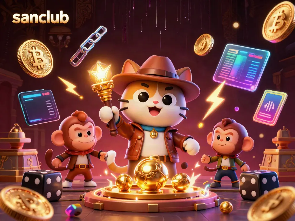 Experience the thrilling adventure of sanclub's casino archeology with vibrant 3D visuals and rich details.