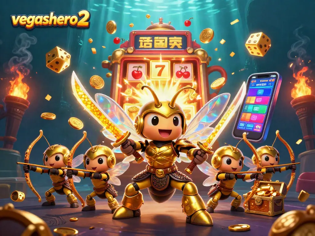 Experience the excitement of vegashero 2 with dynamic casino action featuring vibrant characters and slot machine thrills.