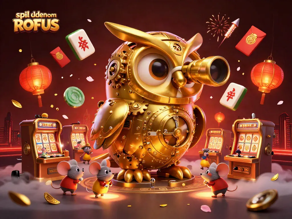 Engage in spil uden om ROFUS with vibrant casino elements and characters enhancing your gaming experience.