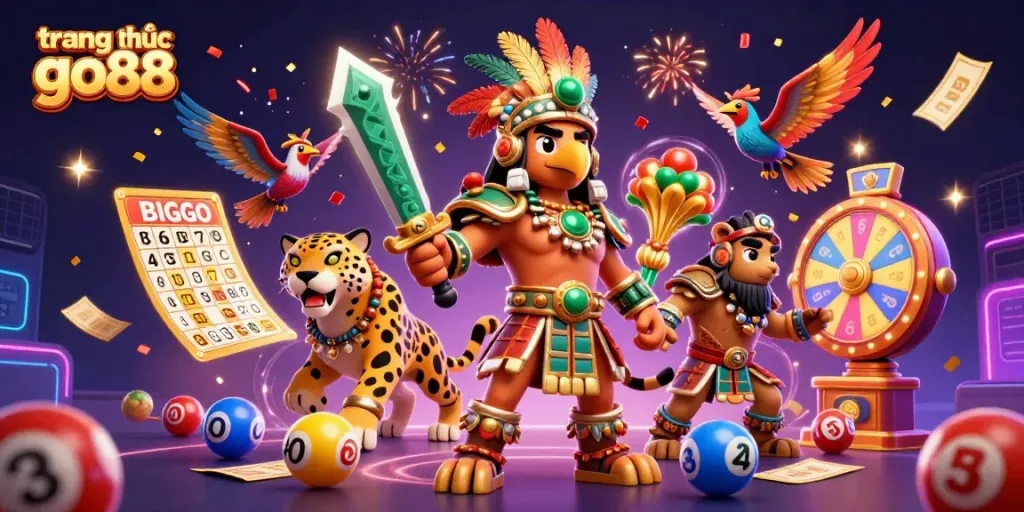 Experience the vibrant excitement of trang chủ go88 through this animated casino adventure illustration.