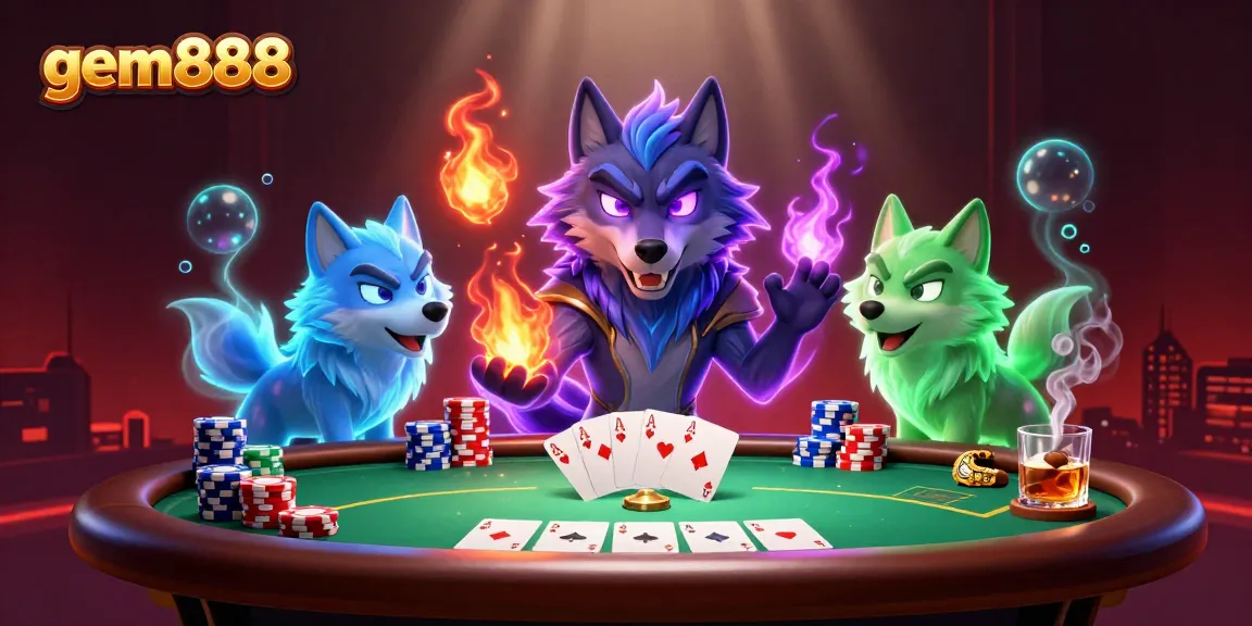 Experience the excitement of gem888 with captivating poker gameplay featuring enchanted characters.